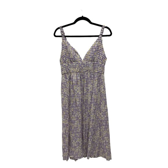 LUSH Women's Lavender Gingham Dress SMALL - Picture 3 of 7